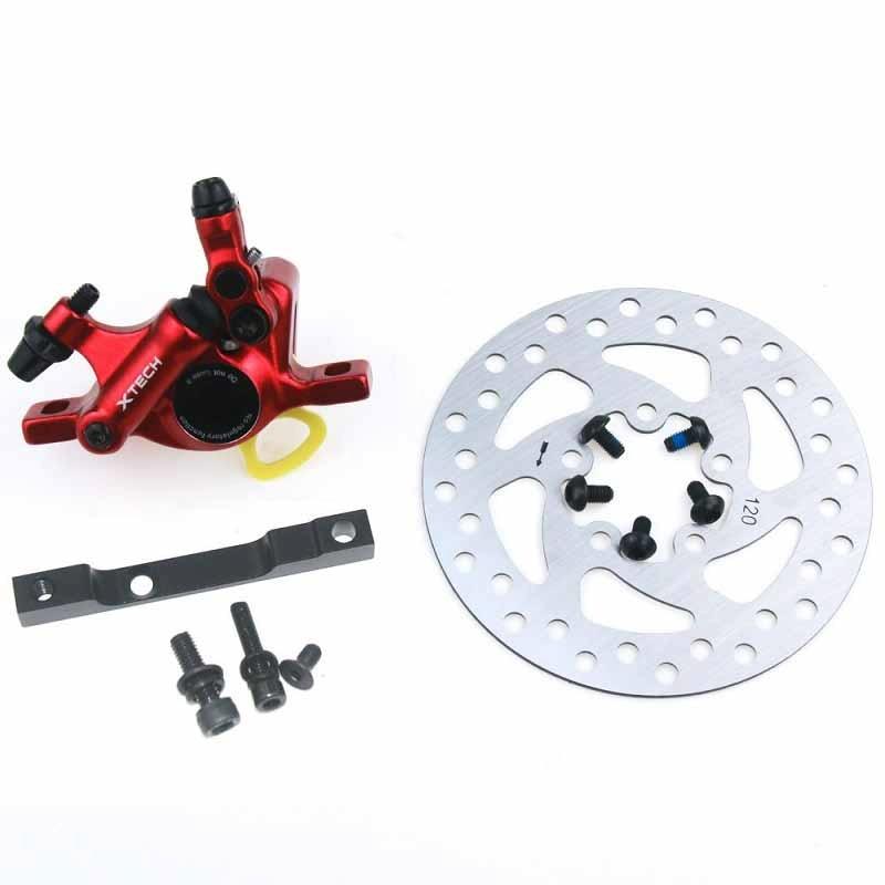 Upgraded 3-in-1 Scooter Brake & Seat Set for Xiaomi M365 Pro - Black Brake + Black Adapter