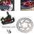Upgraded 3-in-1 Scooter Brake & Seat Set for Xiaomi M365 Pro - Black Brake + Black Adapter
