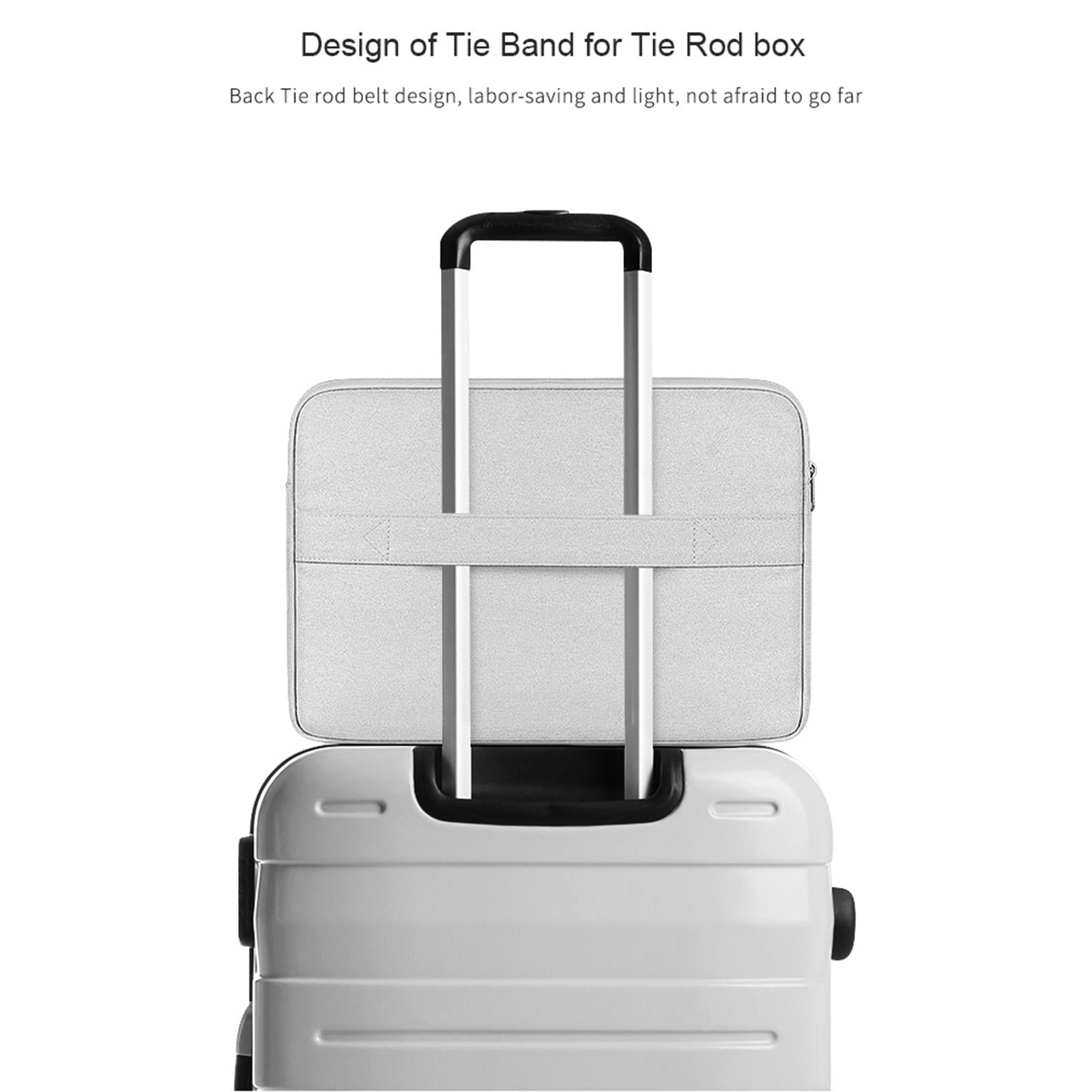 13.3 Inch Jacquard Laptop Liner Bag in Dark Gray Sheepskin