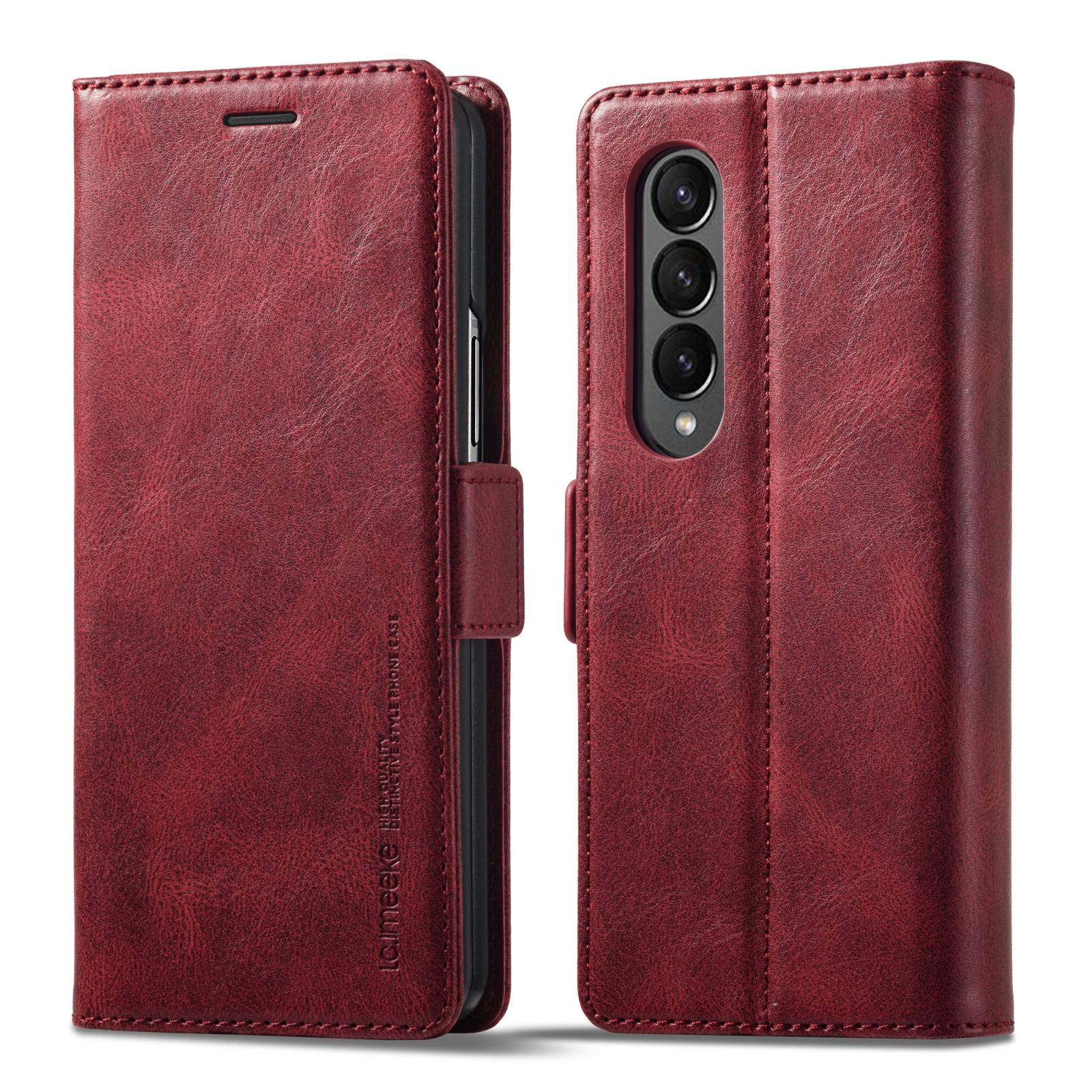 For Samsung Galaxy Z Fold4 5G Rfid Leather Phone Case - Secure & Stylish - Black