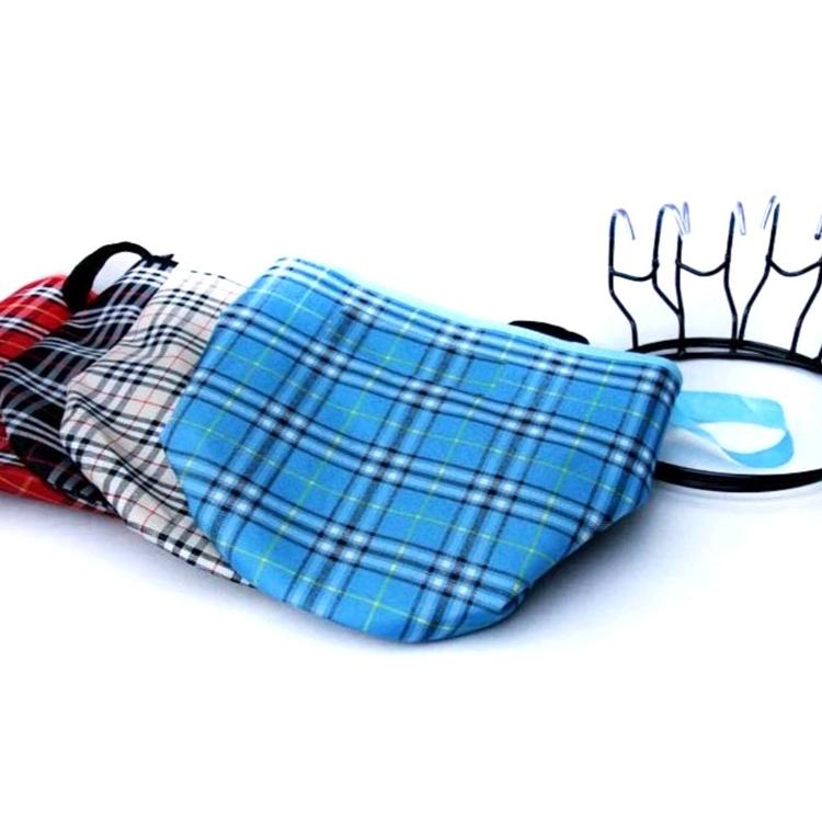 Folding Cloth Bicycle Basket For Hanging - Red Square