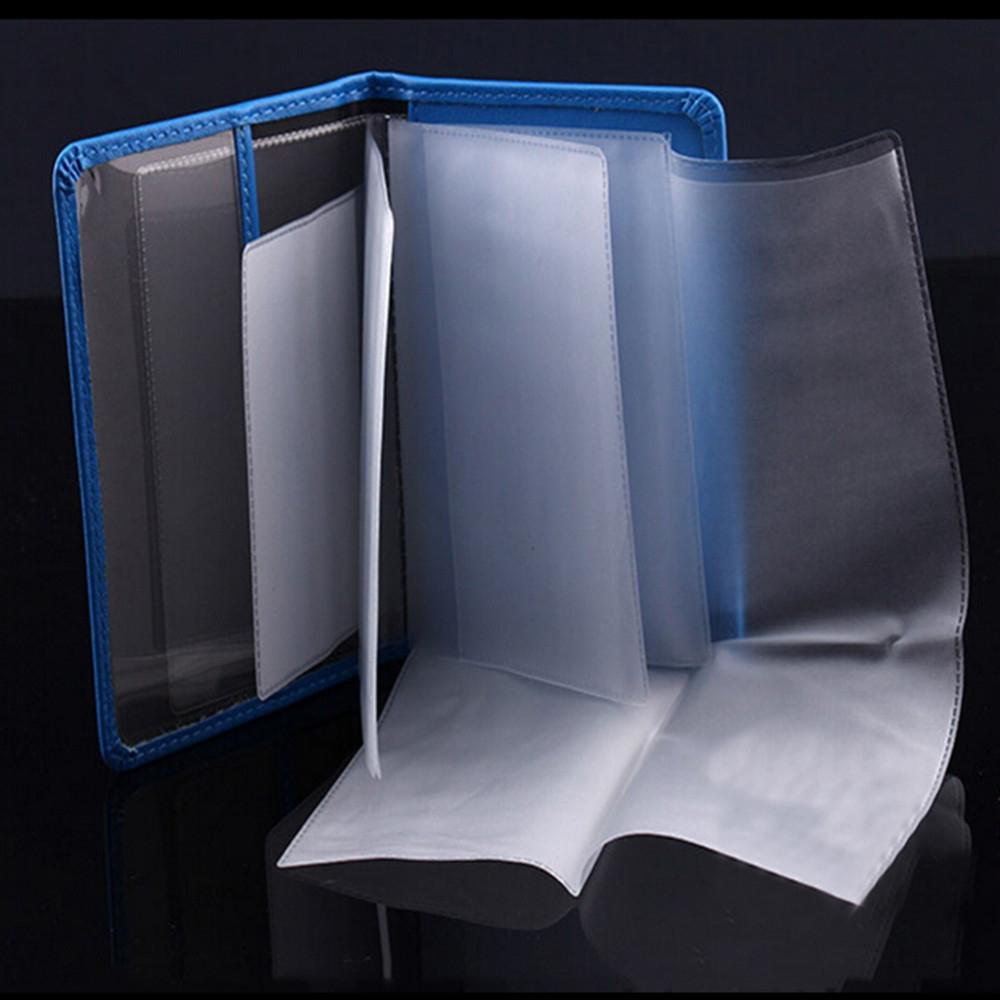 Stylish Pu Leather Driving License Holder Wallet - Grey