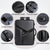 Waterproof Expandable Hard Shell Backpack with Usb Charging - Large Capacity Black - 162 Black