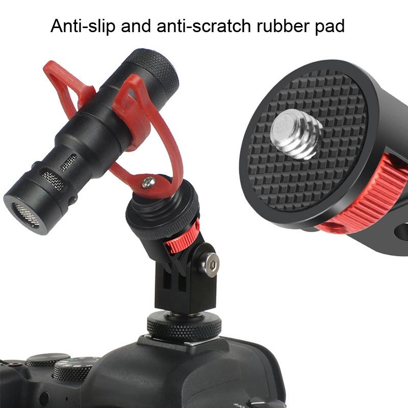 Universal Tripod Adapter for Action Cameras - 1 / 4 Inch Screw - Red