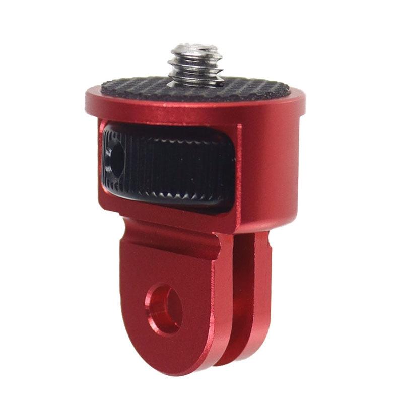 Universal Tripod Adapter for Action Cameras - 1 / 4 Inch Screw - Red