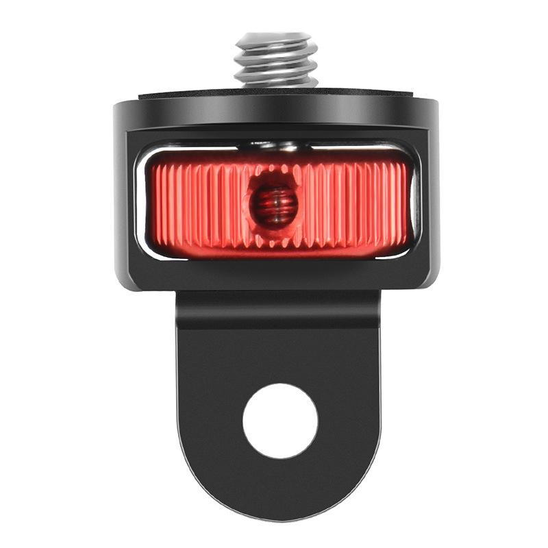 Universal Tripod Adapter for Action Cameras - 1 / 4 Inch Screw - Red