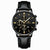 Men Three-Eye Luminous Quartz Watch - Black / Gold