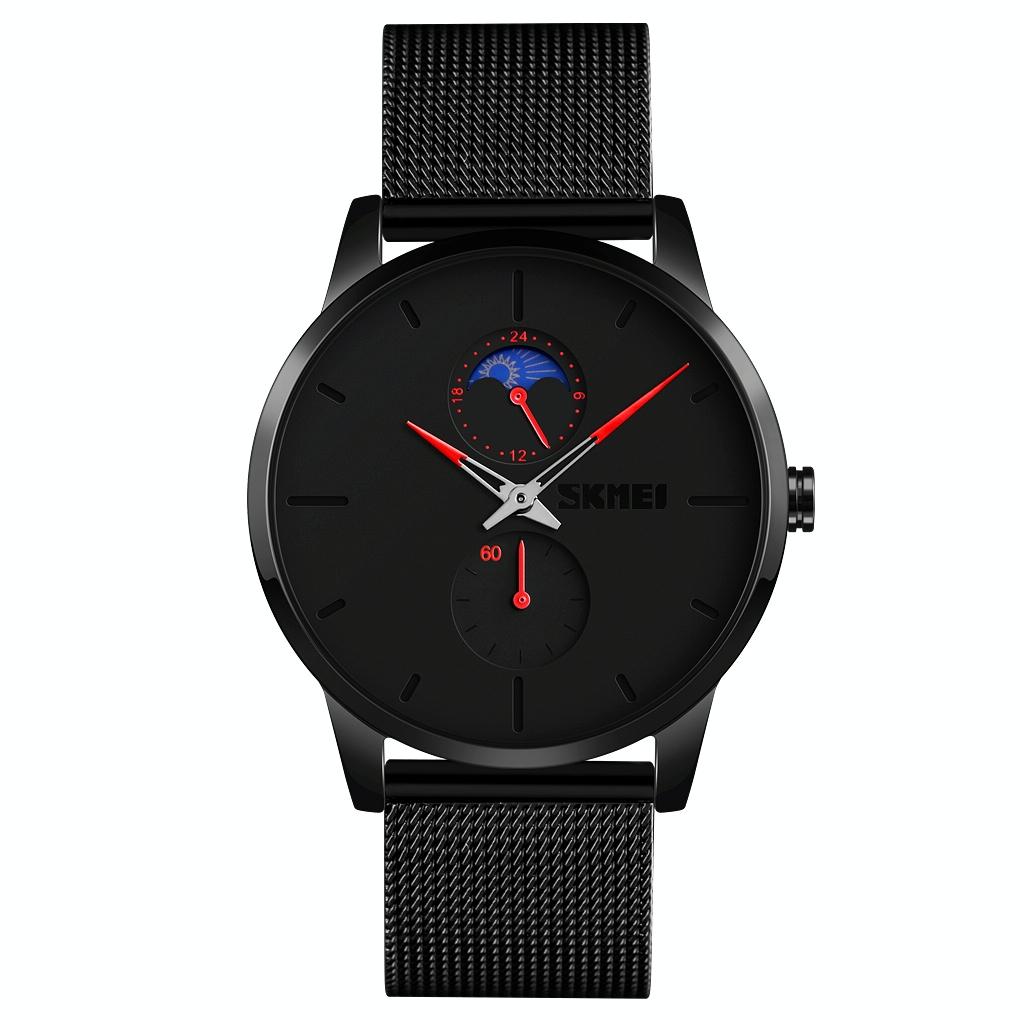 Men Simple Business Sports Watch - Quartz Movement - Red