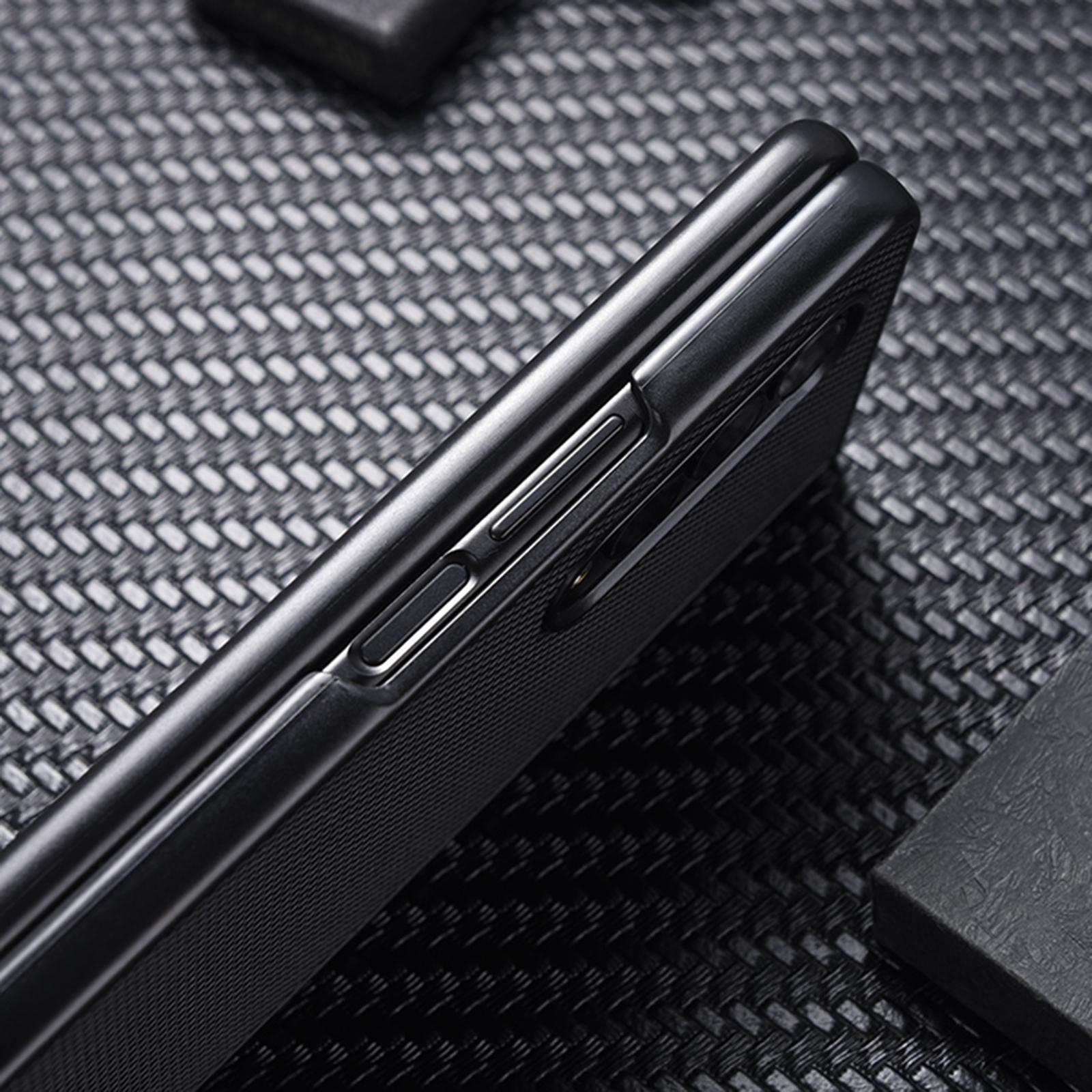 For Samsung Galaxy Z Fold4 5G Shockproof Nylon Phone Case - Black