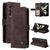 For Samsung Galaxy Z Fold4 5G Metal Button Leather Case - Tree Design - Black