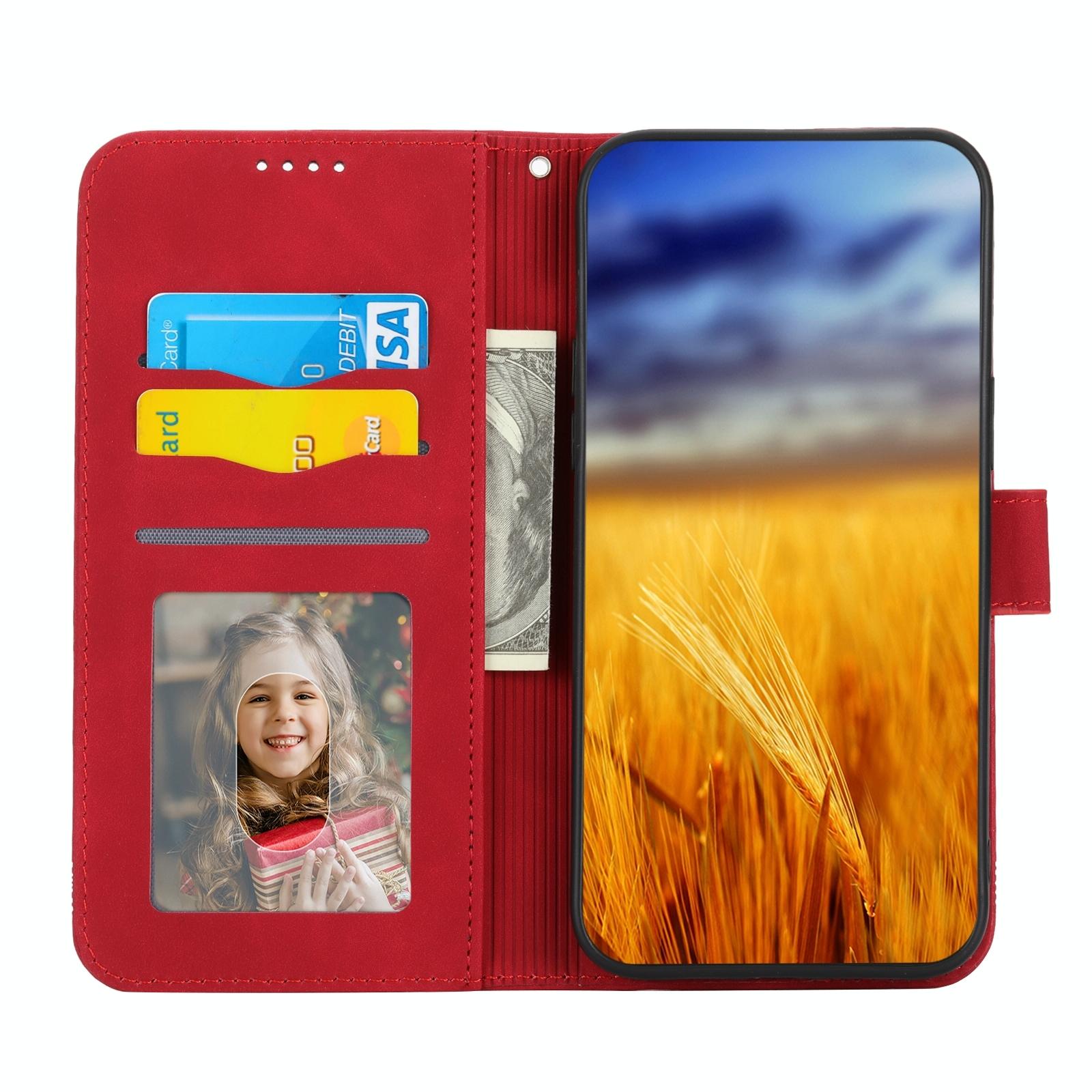 For Samsung Galaxy Z Fold4 5G Premium Leather Tpu Case - Red