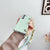 For Samsung Galaxy Z Fold4 5G Leather Phone Case With Metallic Paint And Scarf Bracelet - Green