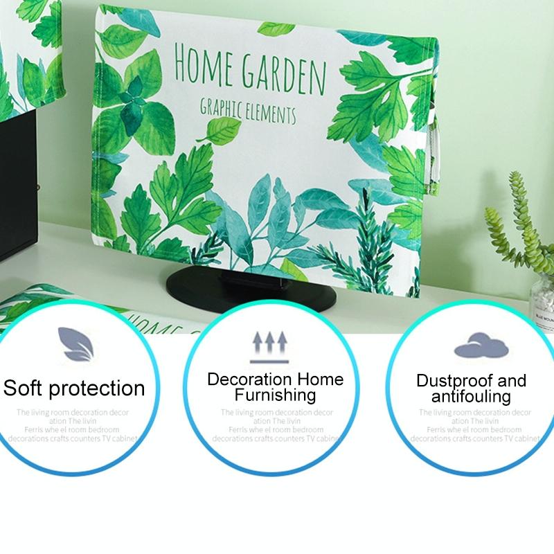 Universal 3-in-1 Desktop Pc Dust Cover - Fits 20-22 Inch - Butterfly