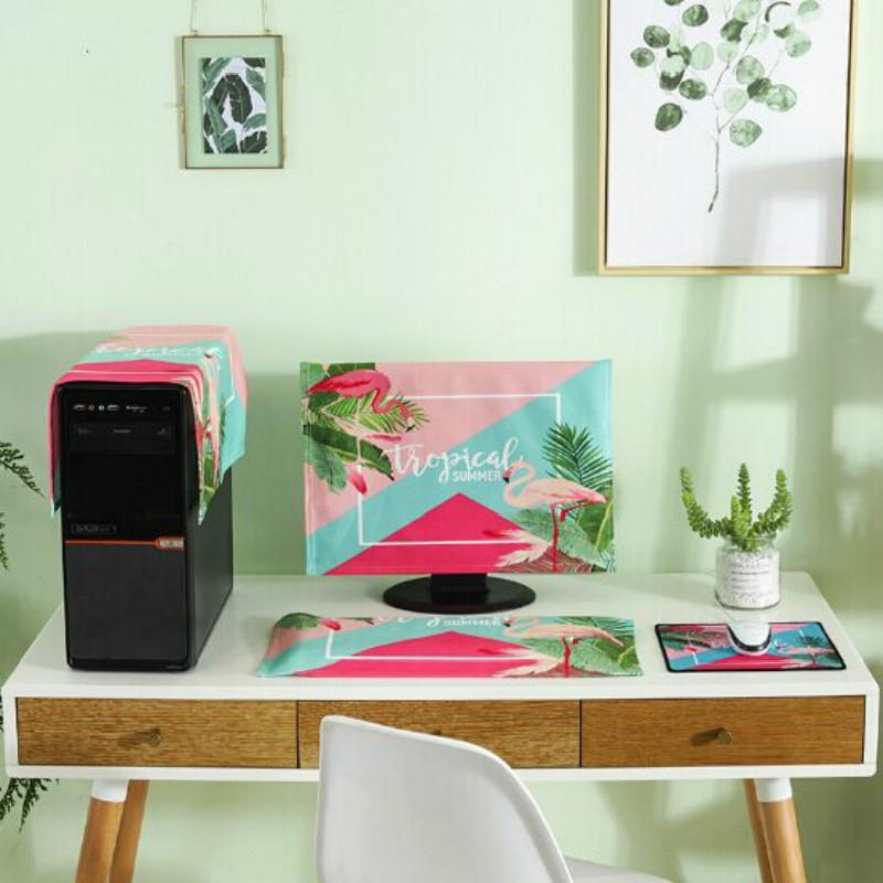 Universal 3-in-1 Desktop Pc Dust Cover - Fits 20-22 Inch - Butterfly