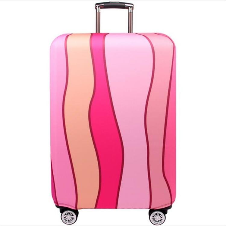 22-24 Inch Travel Suitcase Dust Covers - Elastic & Abrasion-resistant - Pink Ripple