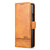 For Samsung Galaxy Z Fold4 5G Leather Magnetic Phone Case - Calf Texture - Light Brown