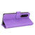 For Samsung Galaxy z Fold4 5G Zipper Leather Phone Case with Litchi Texture - Purple