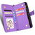 For Samsung Galaxy z Fold4 5G Zipper Leather Phone Case with Litchi Texture - Purple