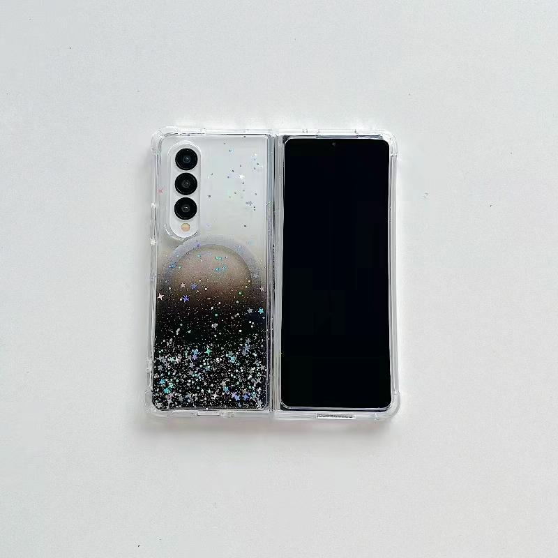 For Samsung Galaxy Z Fold4 5G Sparkle Tpu Case With Magsafe - White