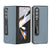 For Samsung Galaxy Z Fold4 5G Leather Phone Case With Holder - Black