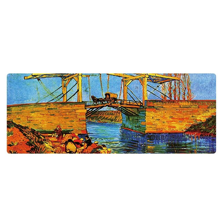 Large Desk Mouse Pad For Oil Painting - Seaside Boat