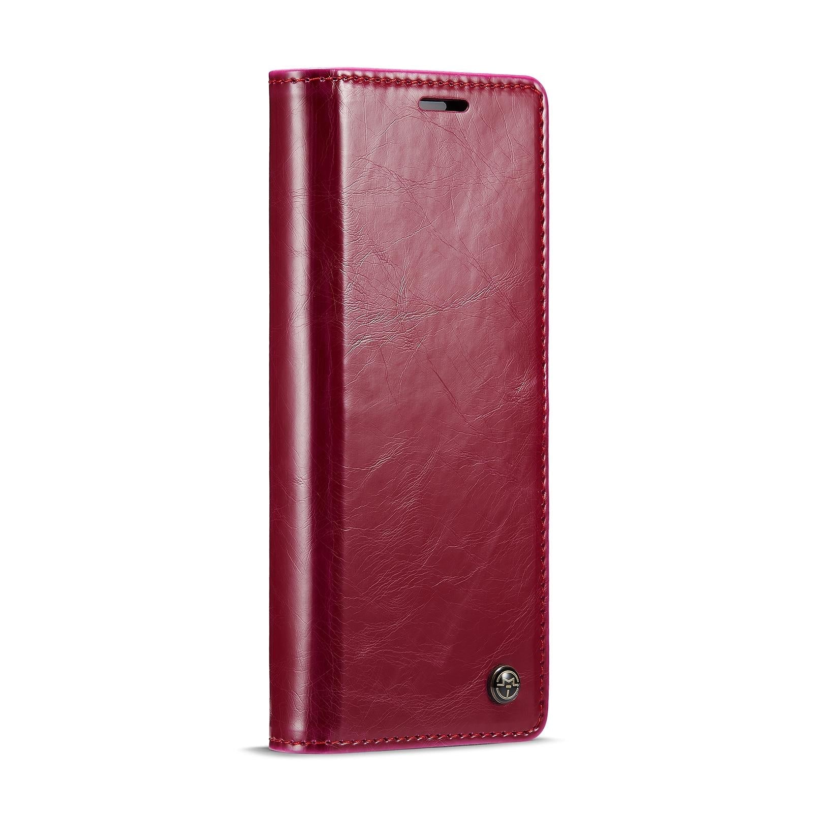 For Samsung Galaxy Z Fold4 5G Premium Crazy Horse Leather Phone Case - Rose Gold