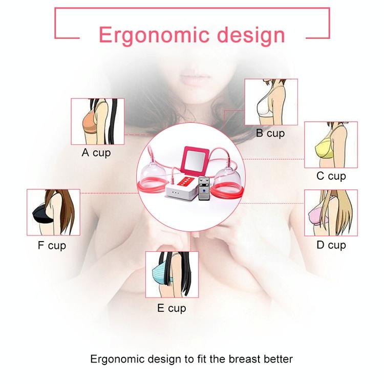 Portable Electric Chest Massager Usb Charging Remote Control - D Cup