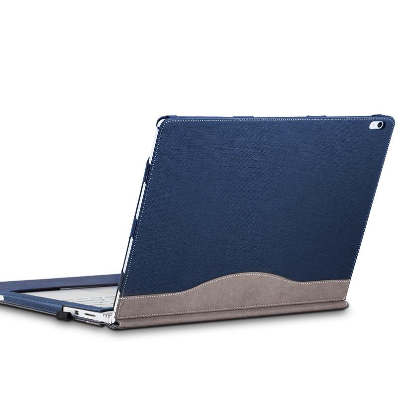 13.5 Inch Protective Sleeve for Microsoft Surface Book 2 in Pu Leather - Deep Blue
