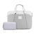 Portable Messenger Bag for Laptops - Apple Huawei Xiaomi Basne - Ladder Hand Gray + Gray Pu Power Package
