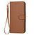 For Samsung Galaxy Z Fold4 5G Carbon Fiber Leather Phone Case With Lanyard - Coffee