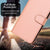 For Samsung Galaxy Z Fold4 5G Carbon Fiber Leather Phone Case With Lanyard - Coffee