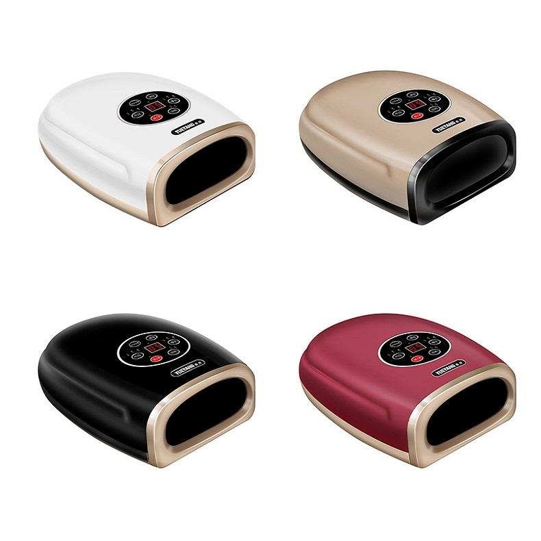 Hand Finger Joint Massager Wrist Palm Physiotherapy Mouse Meridian Acupoint Charging Amber Gold - Pearl Black