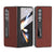 For Samsung Galaxy Z Fold4 5G Phone Case With Holder - Silky Soft Edge - Coffee