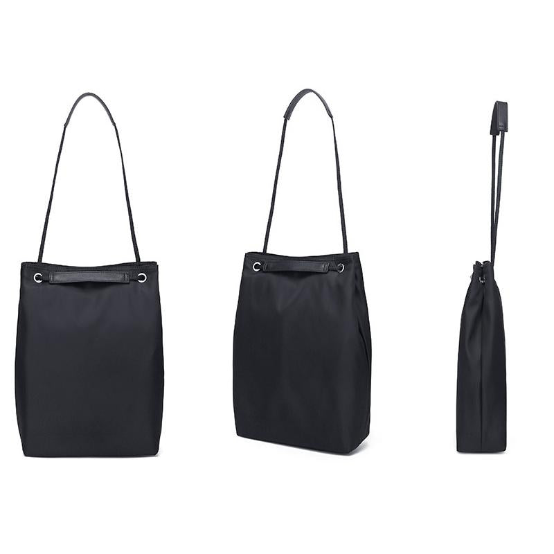 Large Apple Macbook Shoulder / Messenger Bag - Handheld - Black + Black Pu Power Bag