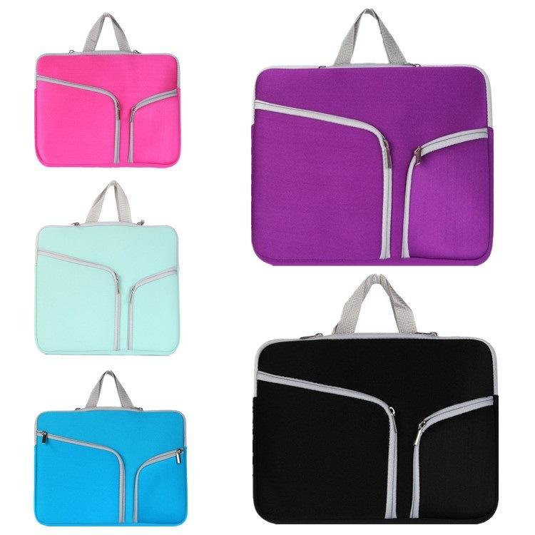 14 Inch Multi-Pocket Laptop Liner Bag For Diving Material - Mint Green