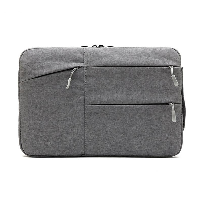 15.6 Inch Business Laptop Liner Bag - Polyester Zipper Closure - Dark Gray