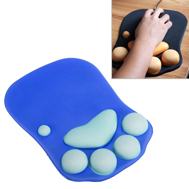 Soft Non Slip Cat Claw Mouse Pad - Dark Blue