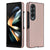 For Samsung Galaxy Z Fold4 5G Foldable Cross Pattern Phone Case - Compact Design - Rose Gold