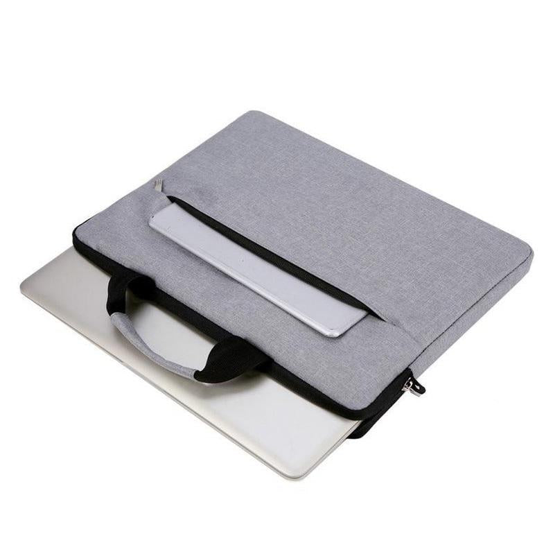 15 Inch Waterproof Portable Notebook Bag - Multifunctional Single Shoulder Computer Bag - Brown