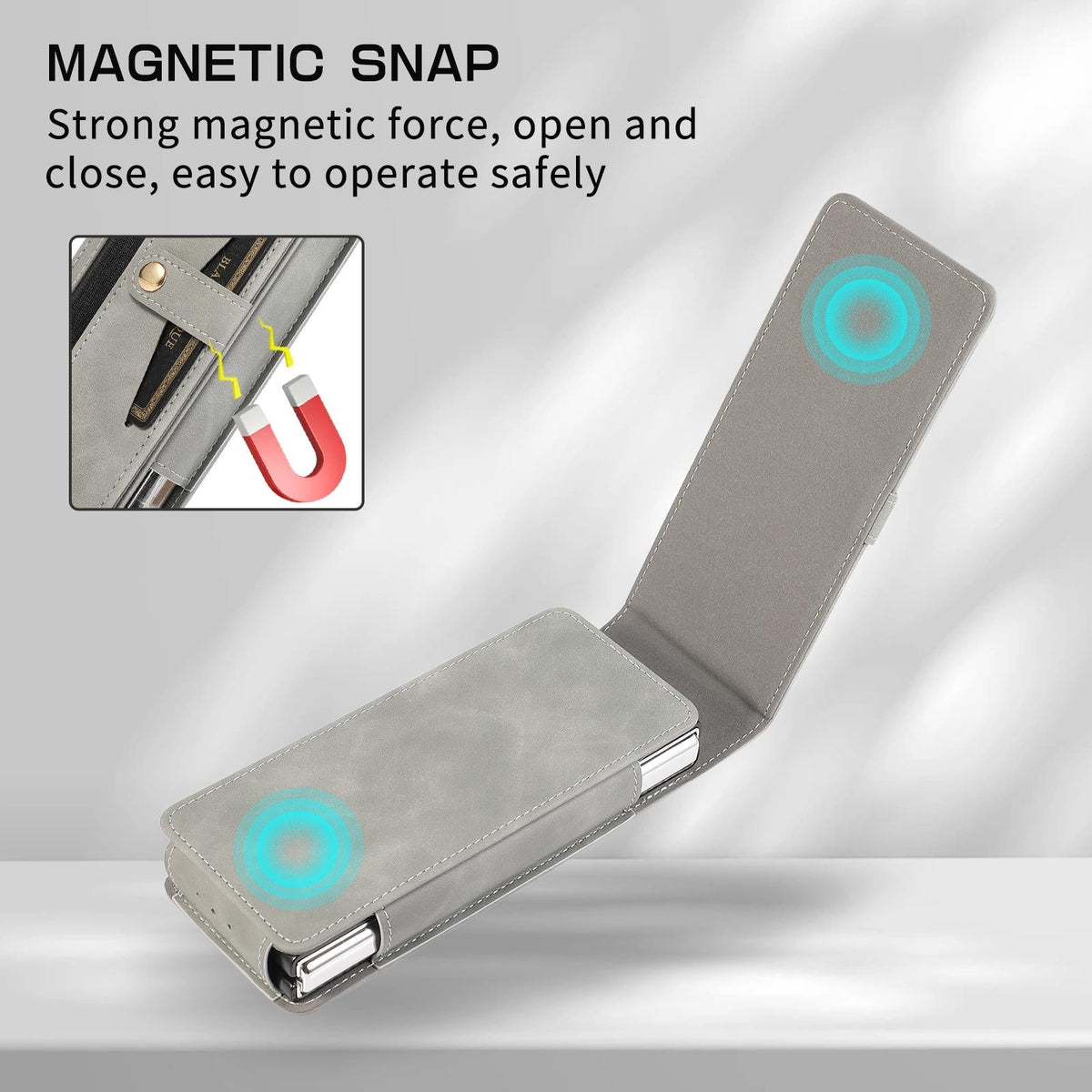 For Samsung Galaxy Z Fold4 5G Shockproof Foldable Leather Case With Stylus - Brown