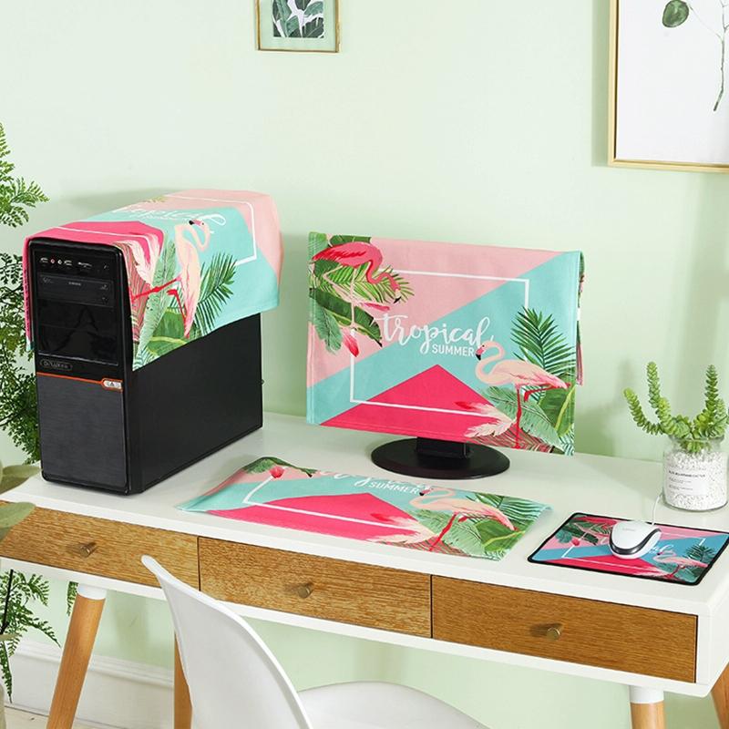 Universal 3-in-1 Desktop Pc Dust Cover - Fits 25-27 Inch - Butterfly