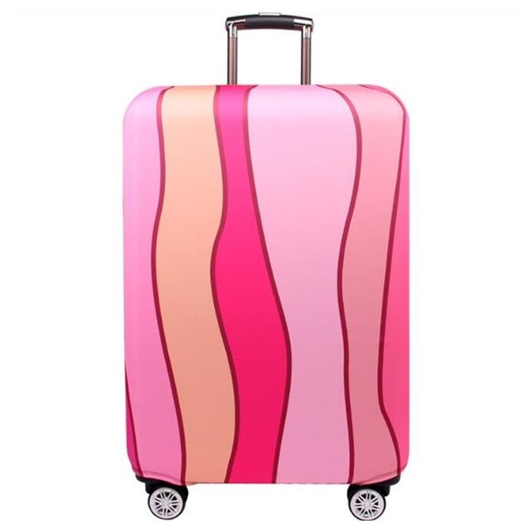 29-32 Inch Travel Suitcase Dust Covers - Elastic &amp; Abrasion-resistant - Pink Ripple