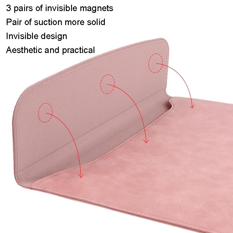 15.4 / 16 Inch Slim Tablet Case with Magnetic Suction for Laptops - Pink