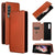 For Samsung Galaxy Z Fold4 5G Carbon Fiber Flip Leather Case - Green