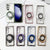 For Samsung Galaxy z Fold4 5G Shockproof Magsafe Holder for Rotating Plating Phone Case - Green