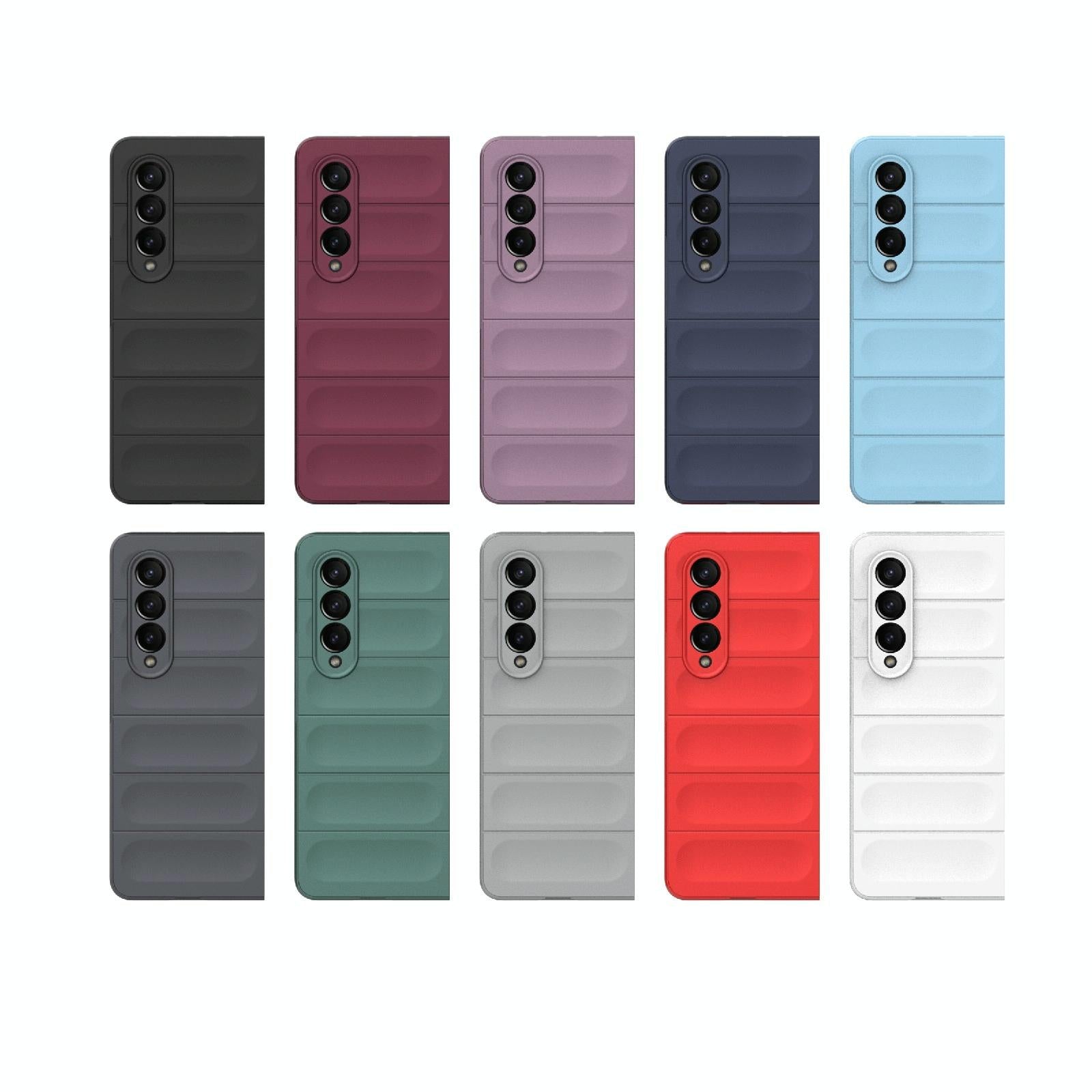 For Samsung Galaxy Z Fold4 5G Foldable Shockproof Phone Case with Magic Shield - Slim Design - Dark Green
