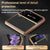 For Samsung Galaxy z Fold4 5G Foldable Lambskin Phone Case - Electroplated - Grey