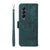 For Samsung Galaxy Z Fold4 5G Leather Dual Buckle Phone Case - Green