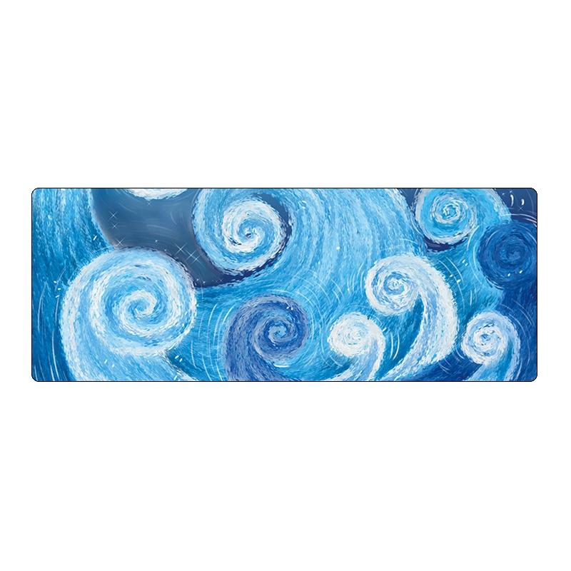 Spacious Mouse Pad For Desk - 4 Water Drops