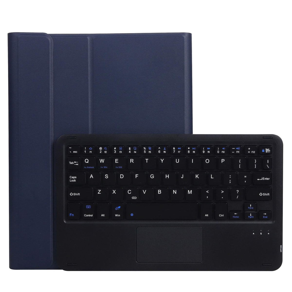 2-In-1 Bluetooth Keyboard &amp; Leather Tablet Case For Ipad Pro 11 / Ipad Air 2020 - Dark Blue
